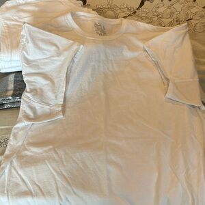 Five Fruit of the Loom white mens T-Shirts XL